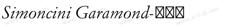 Simoncini Garamond字体转换
